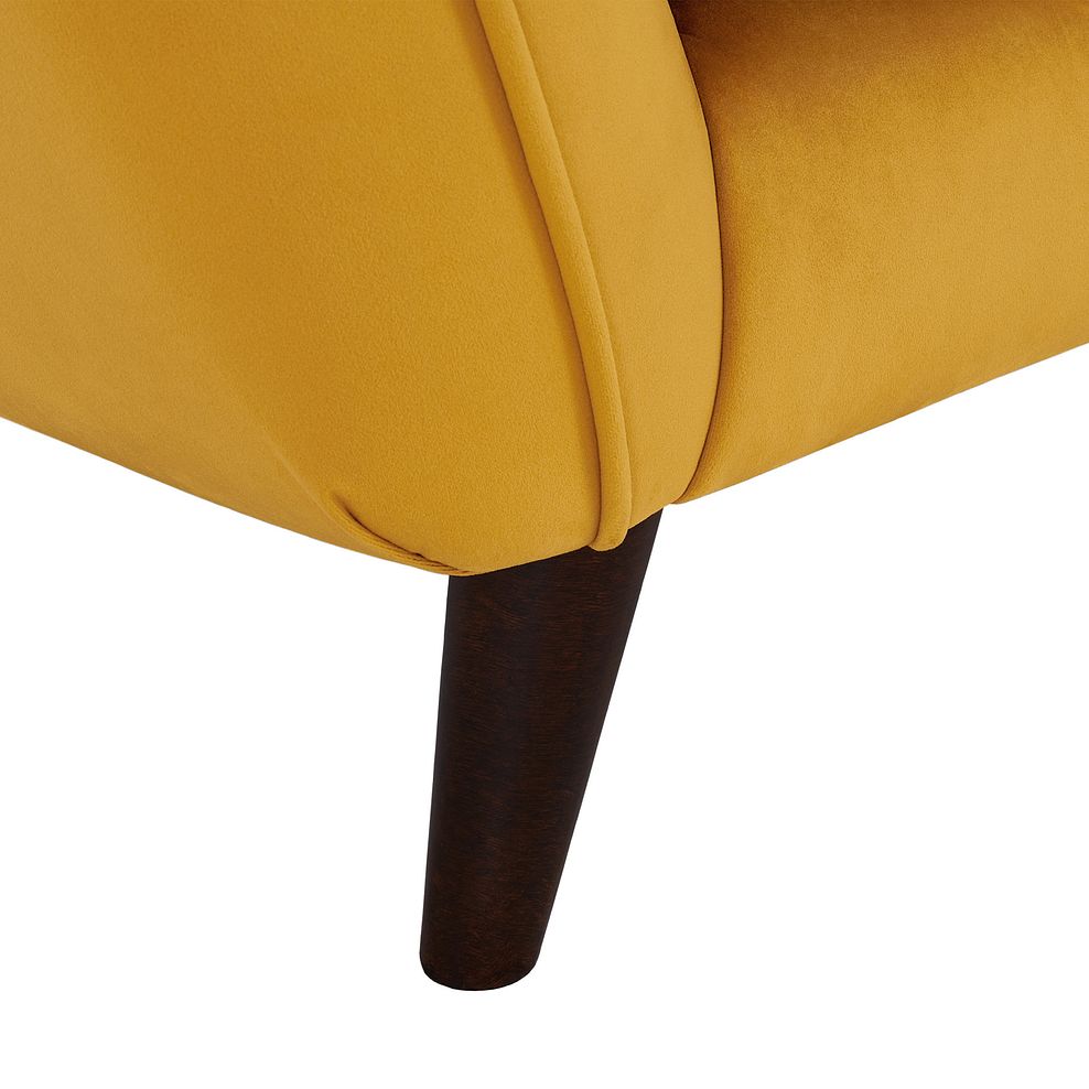 Fern Armchair in Gold Velvet 5