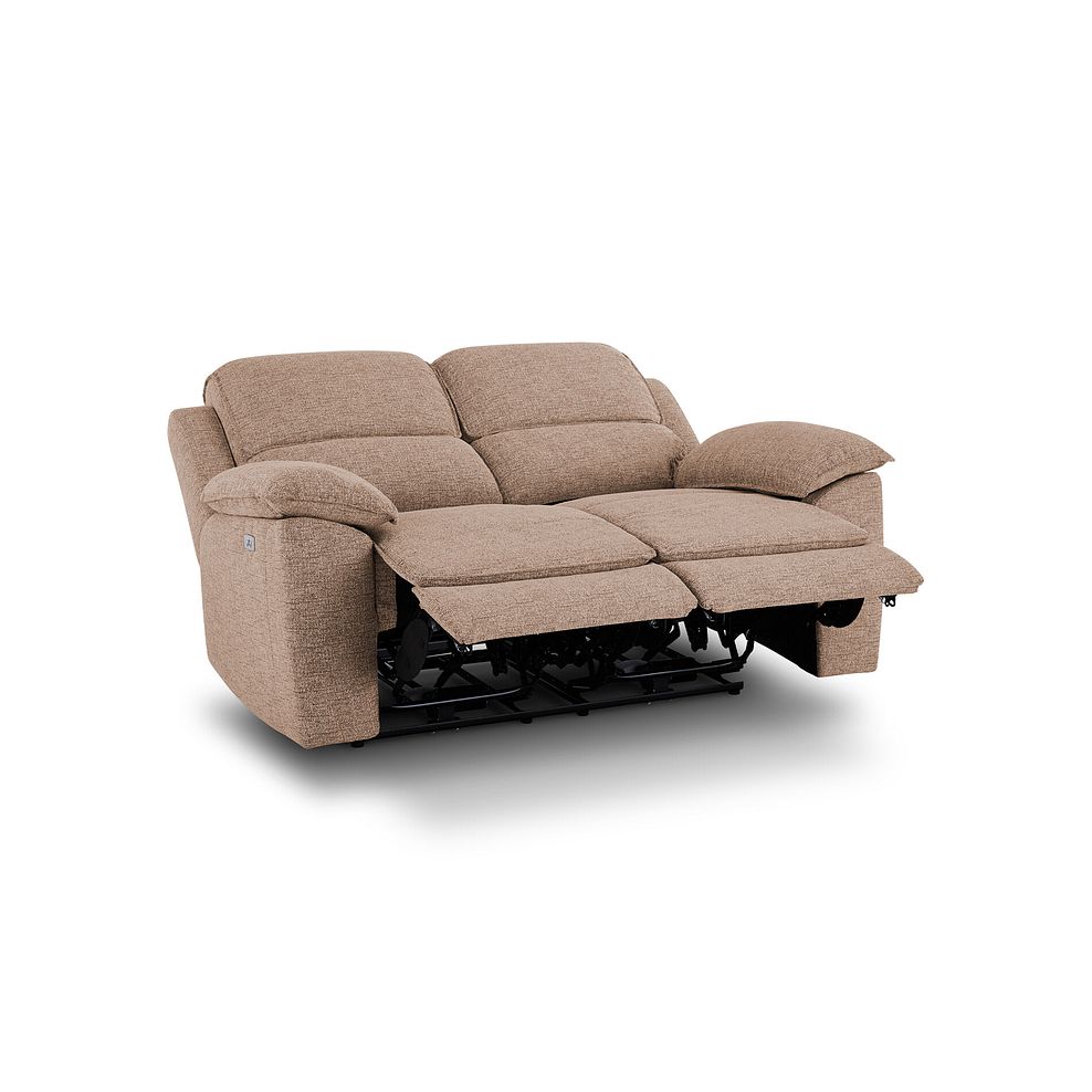 Goodwood 2 Seater Electric Recliner Sofa in Jetta Beige Fabric 5