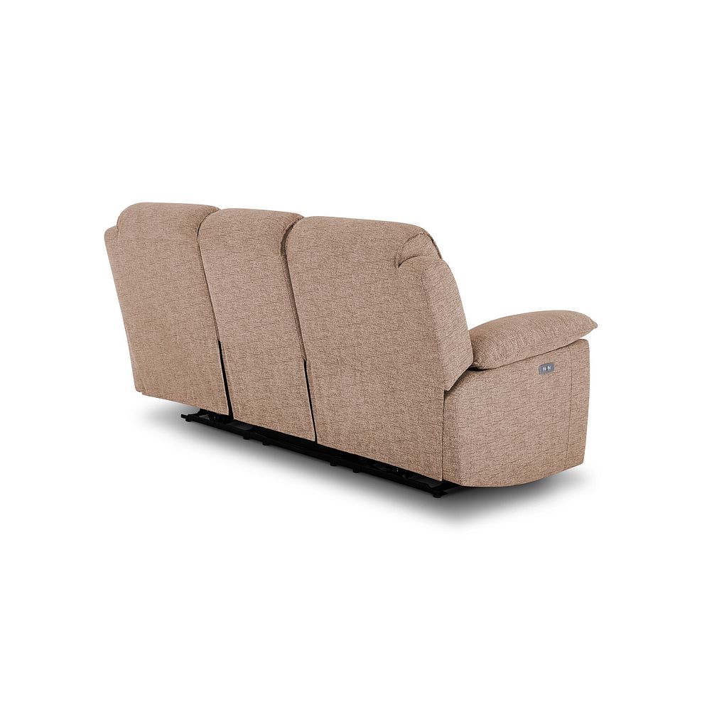 Goodwood 3 Seater Electric Recliner Sofa in Jetta Beige Fabric 6