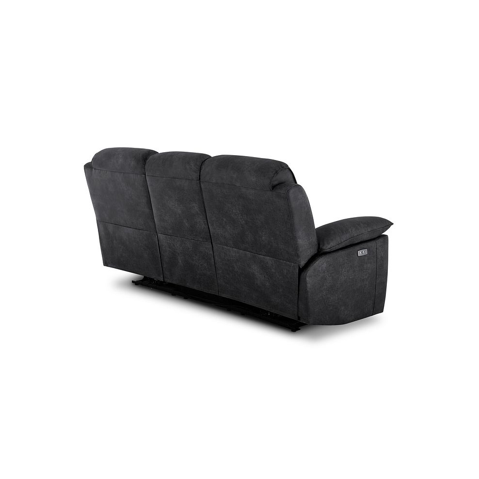 Goodwood 3 Seater Electric Recliner Sofa in Miller Grey Fabric 6
