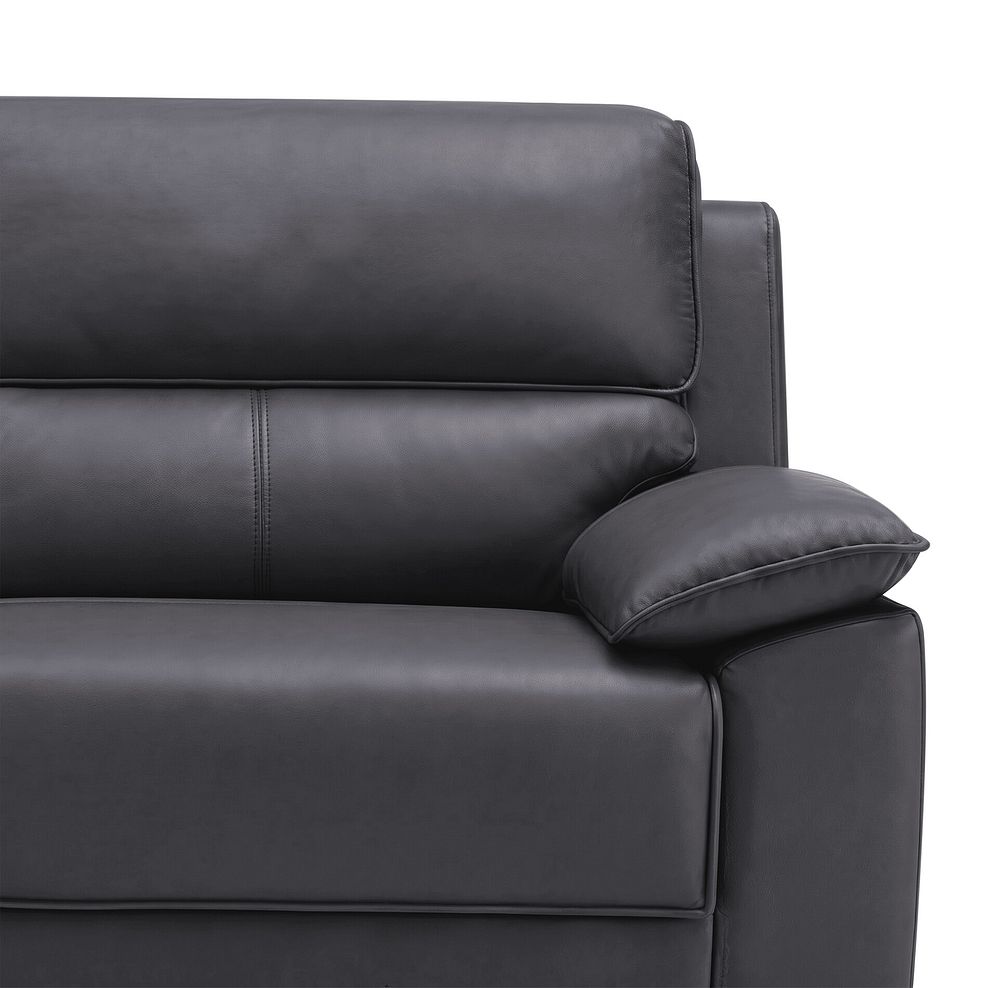Goodwood 3 Seater Sofa Bed in Black Leather 8