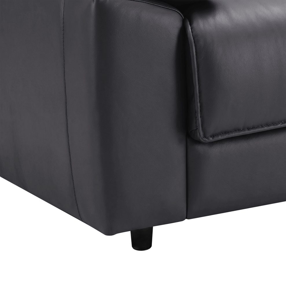 Goodwood 3 Seater Sofa Bed in Black Leather 9
