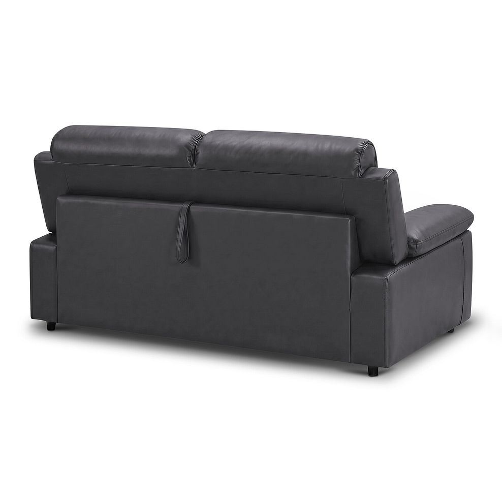 Goodwood 3 Seater Sofa Bed in Black Leather 6
