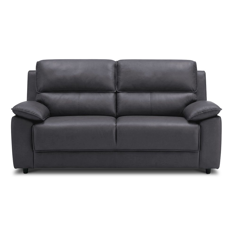 Goodwood 3 Seater Sofa Bed in Black Leather 5