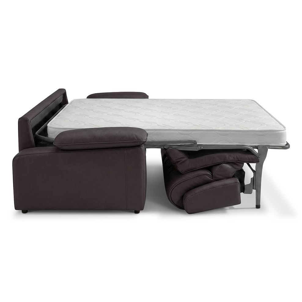 Goodwood 3 Seater Sofa Bed in Brown Leather 3