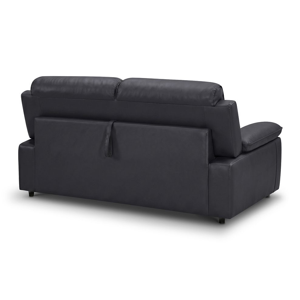 Goodwood  3 Seater Sofa Bed in Dark Grey Leather 6