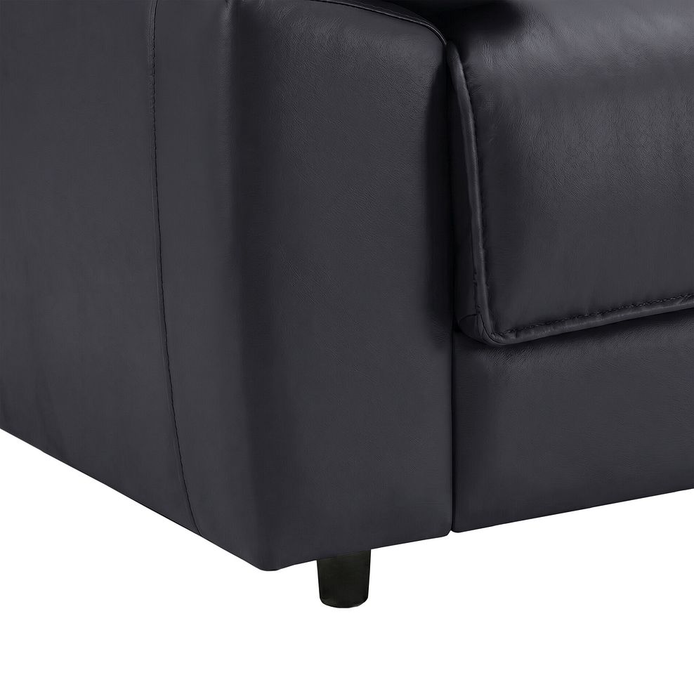 Goodwood  3 Seater Sofa Bed in Dark Grey Leather 9
