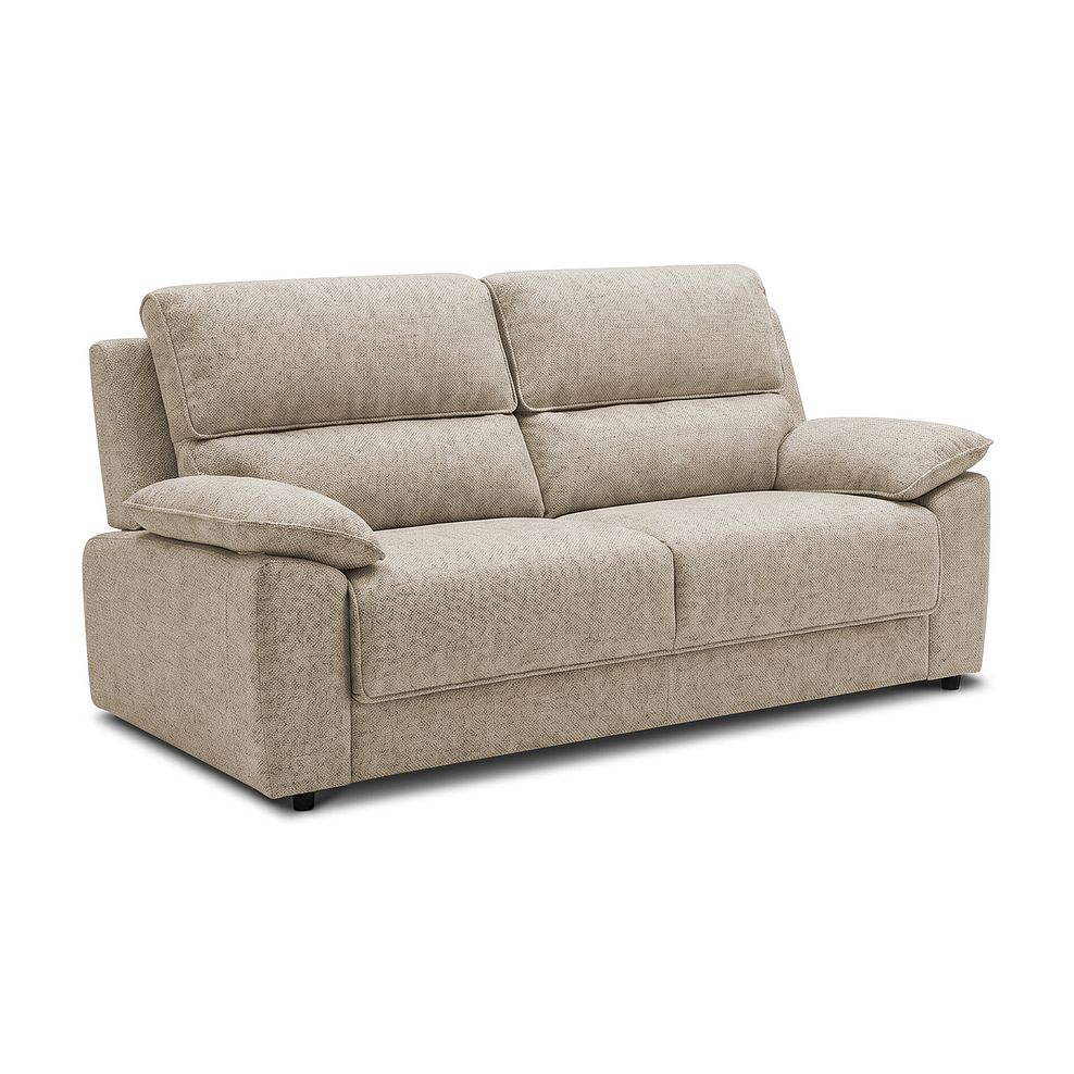 Goodwood  3 Seater Sofa Bed in Jetta Beige Fabric 3