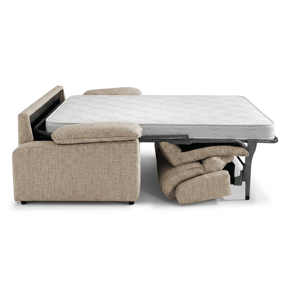 Goodwood  3 Seater Sofa Bed in Jetta Beige Fabric 6