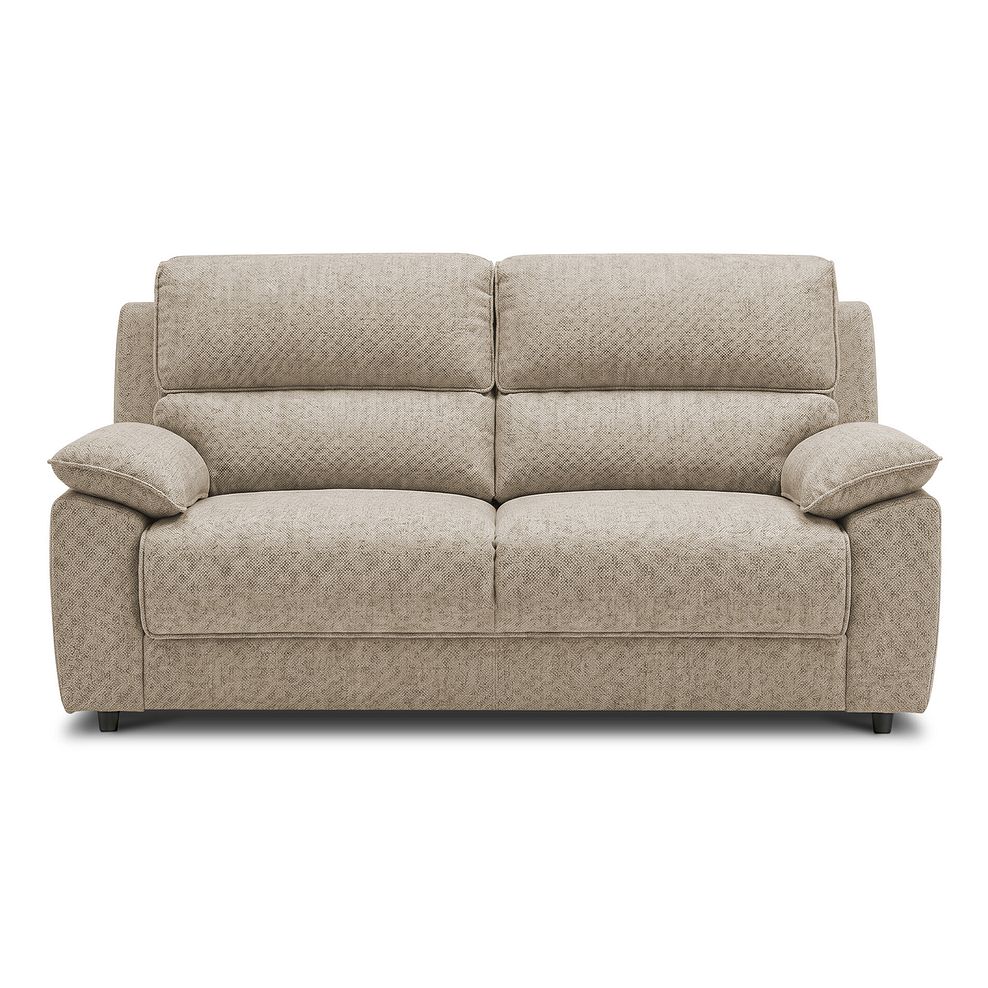 Goodwood  3 Seater Sofa Bed in Jetta Beige Fabric 4