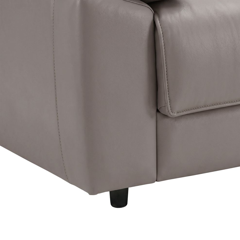 Goodwood 3 Seater Sofa Bed in Light Grey Leather 9