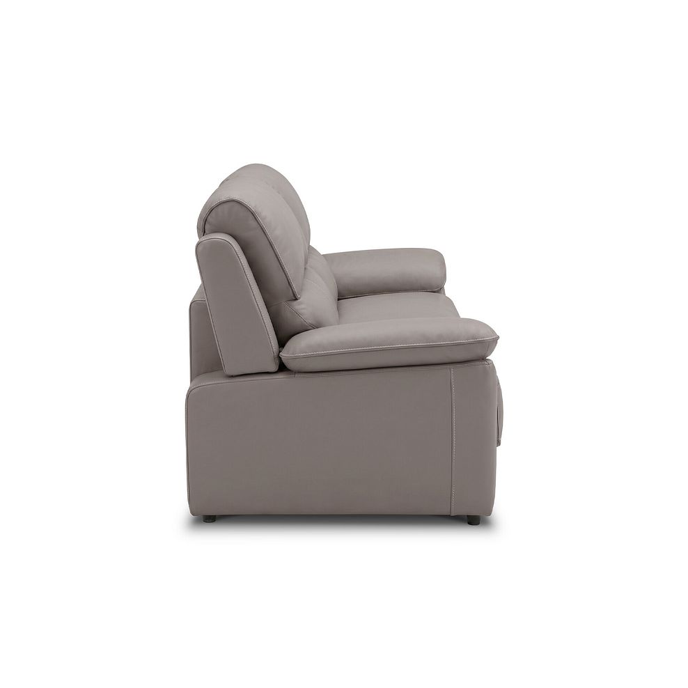 Goodwood 3 Seater Sofa Bed in Light Grey Leather 7