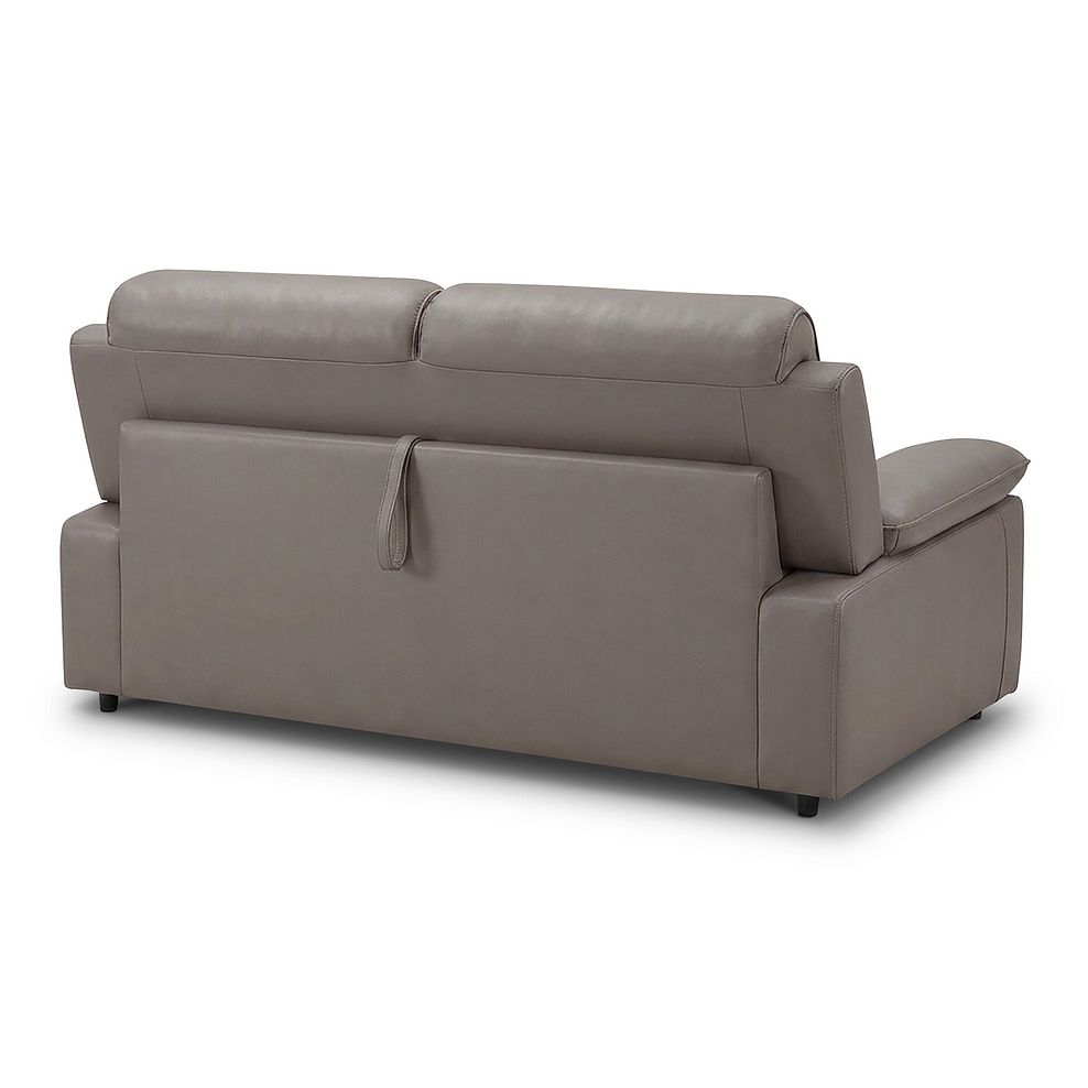Goodwood 3 Seater Sofa Bed in Light Grey Leather 6
