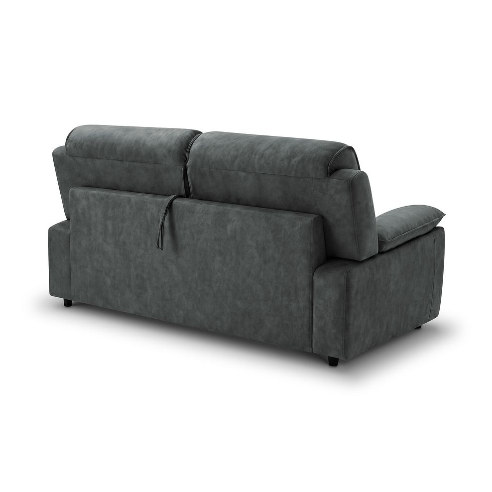 Goodwood  3 Seater Sofa Bed in Miller Grey Fabric 7