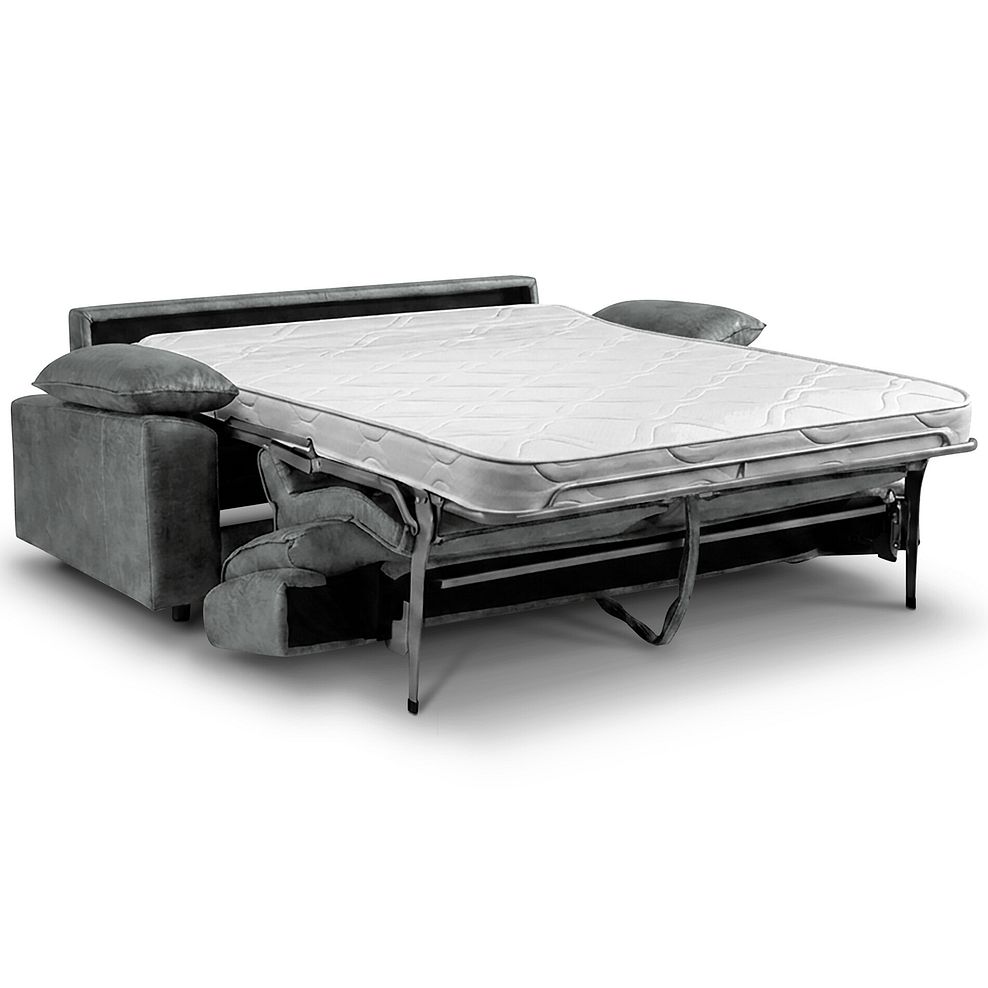 Goodwood  3 Seater Sofa Bed in Miller Grey Fabric 1