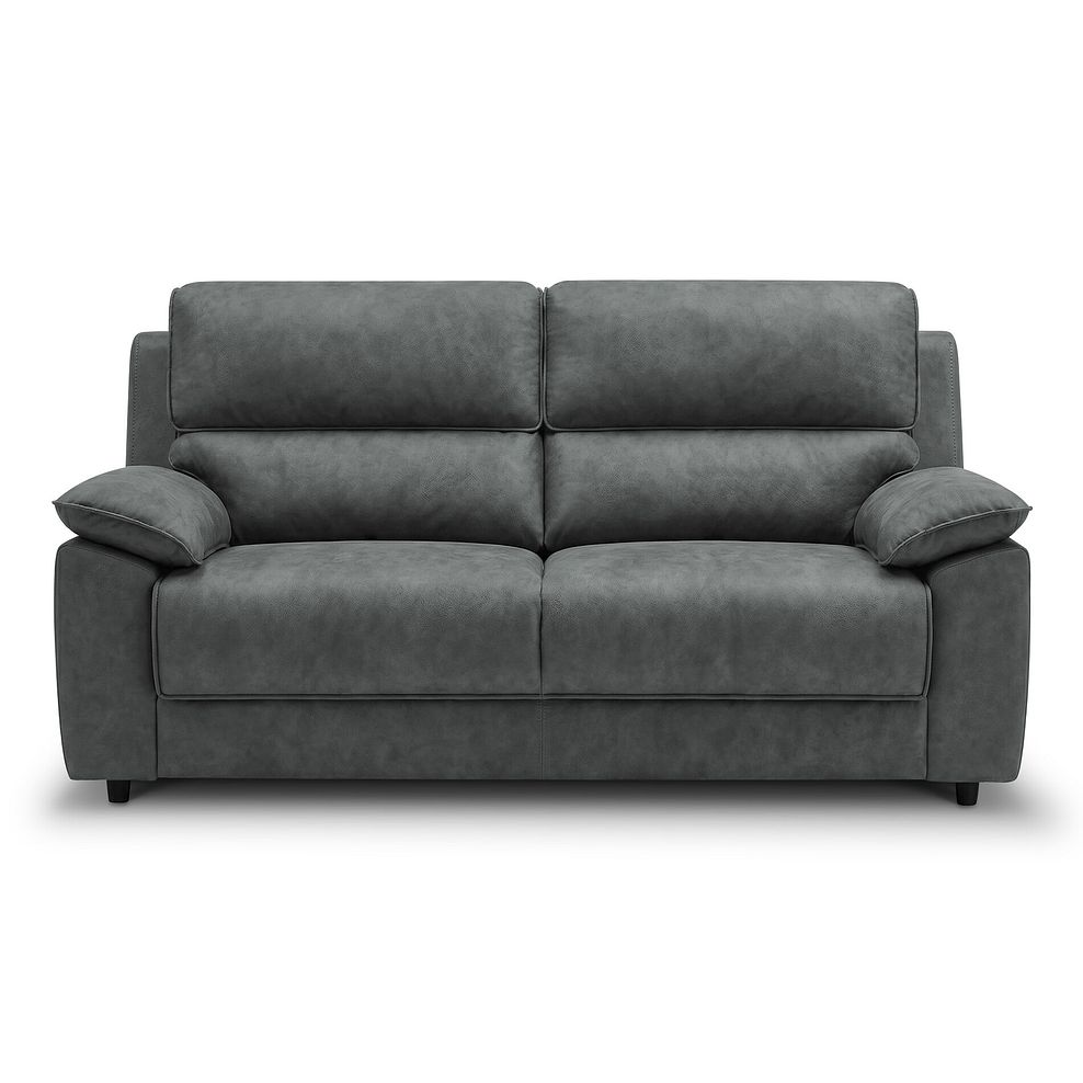 Goodwood  3 Seater Sofa Bed in Miller Grey Fabric 4