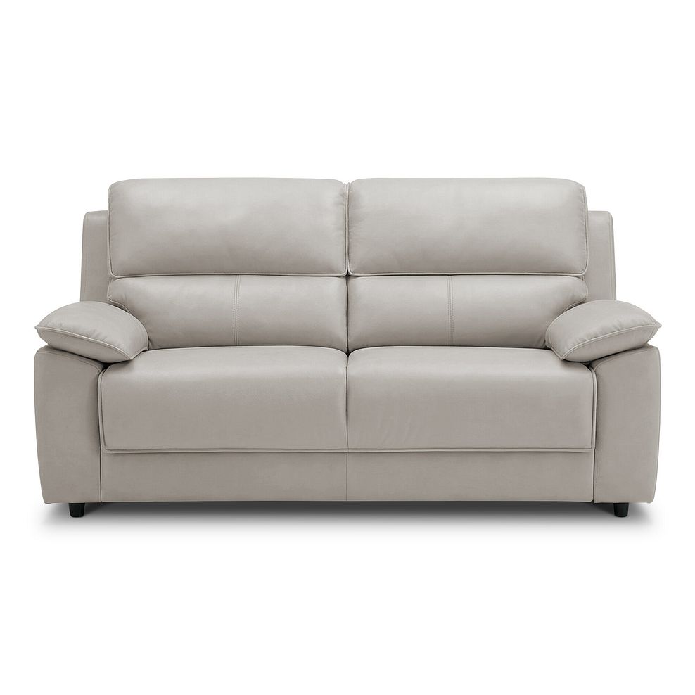 Goodwood 3 Seater Sofa Bed in Off-White Leather 5