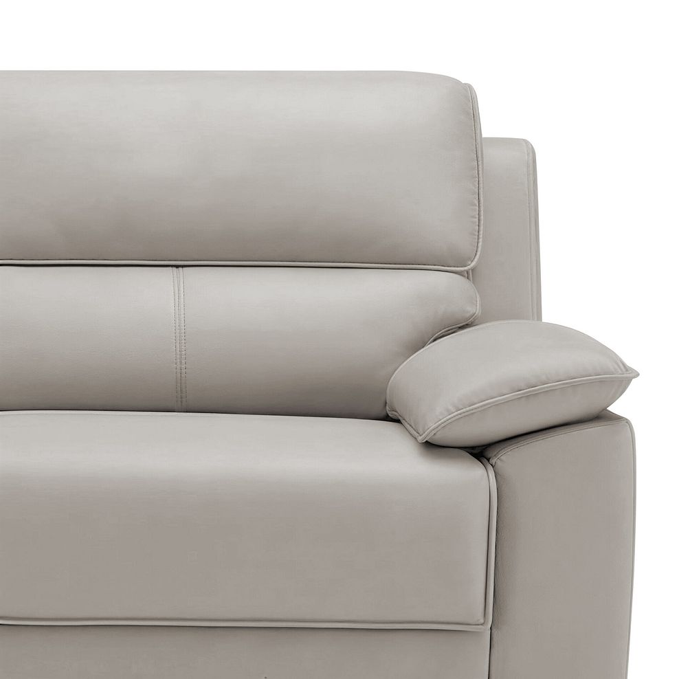 Goodwood 3 Seater Sofa Bed in Off-White Leather 7
