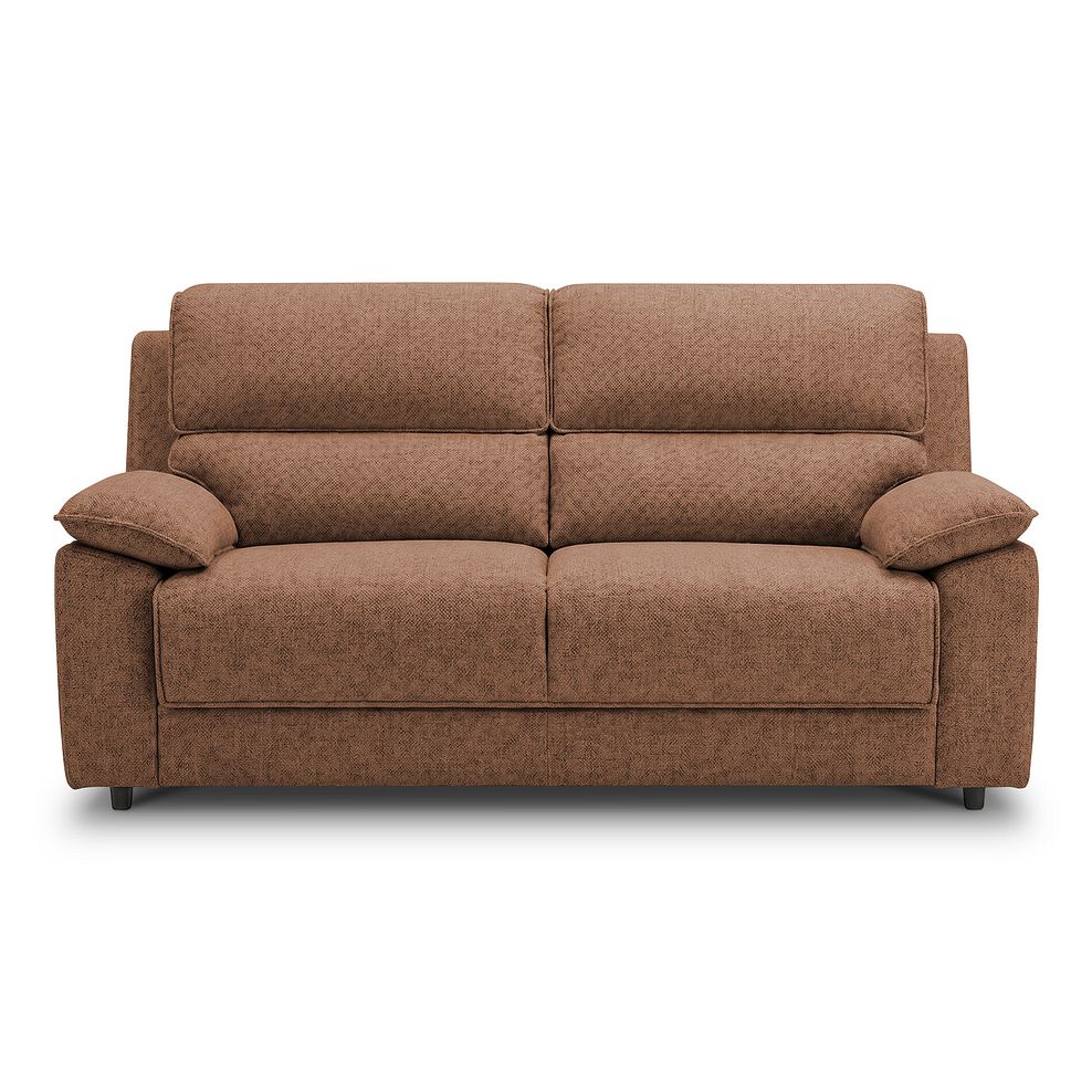 Goodwood 3 Seater Sofa Bed in Plush Brown Fabric 4