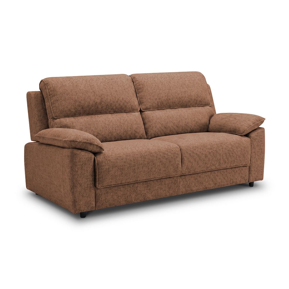 Goodwood 3 Seater Sofa Bed in Plush Brown Fabric 3