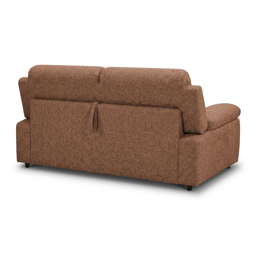 Goodwood 3 Seater Sofa Bed in Plush Brown Fabric 7
