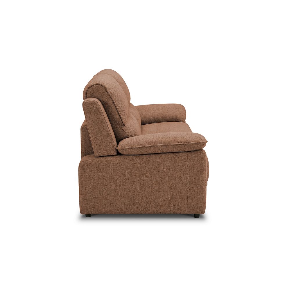 Goodwood 3 Seater Sofa Bed in Plush Brown Fabric 5