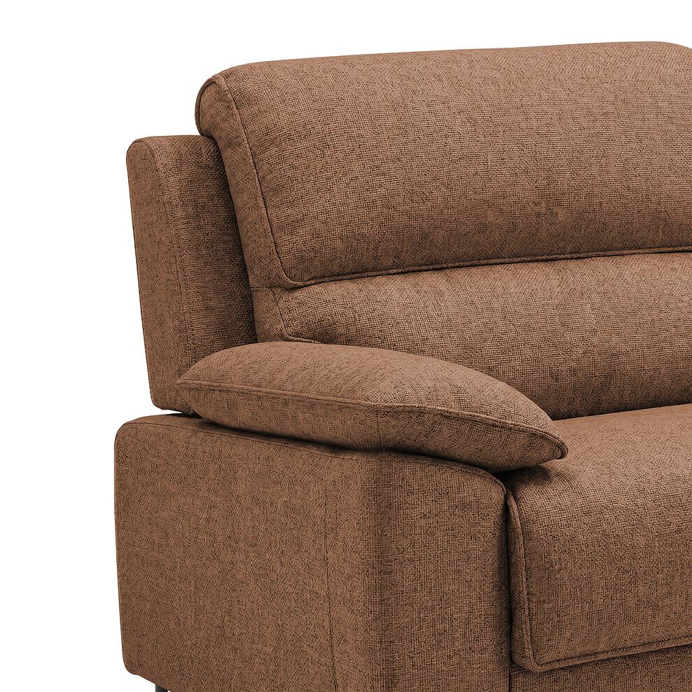 Goodwood 3 Seater Sofa Bed in Plush Brown Fabric 8