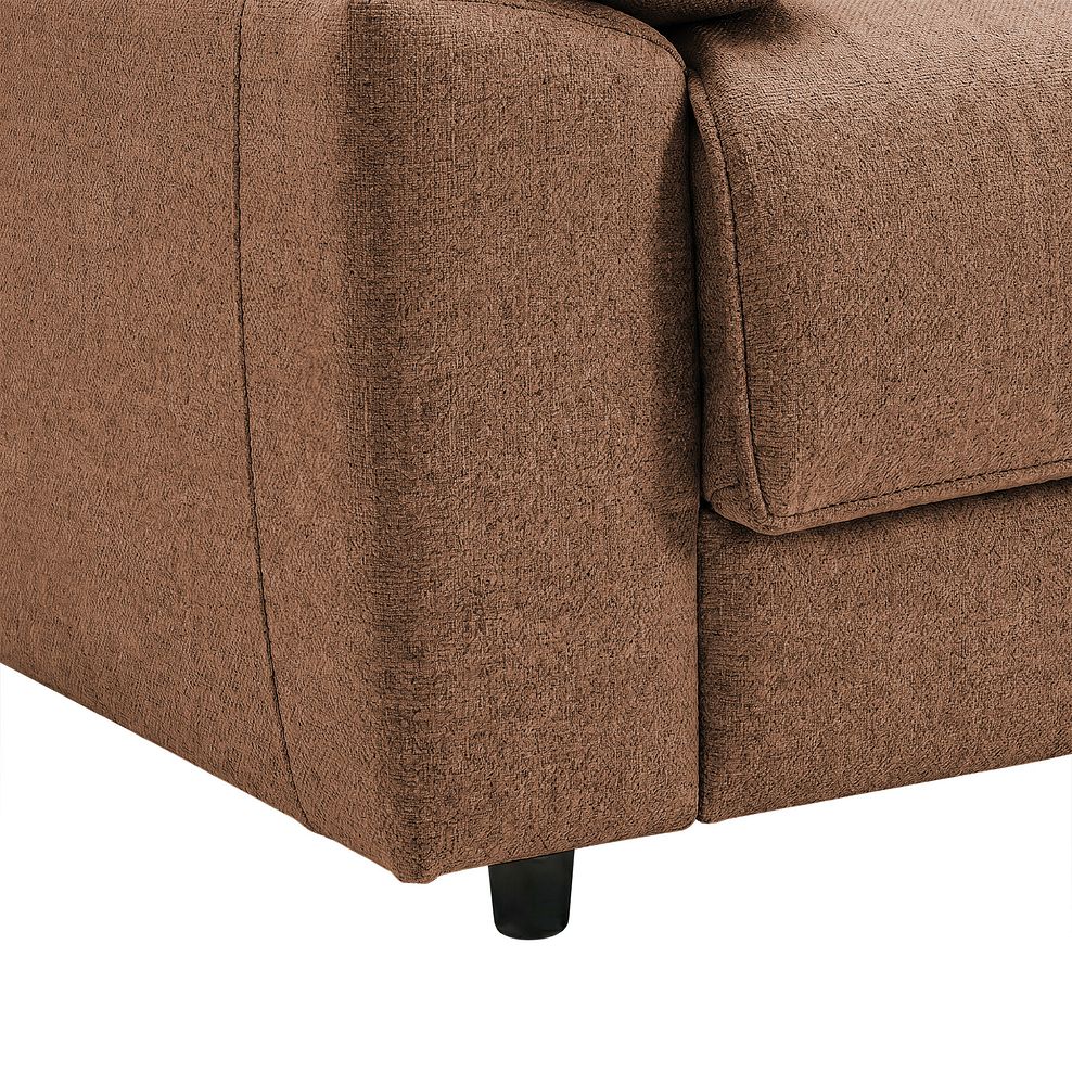 Goodwood 3 Seater Sofa Bed in Plush Brown Fabric 10