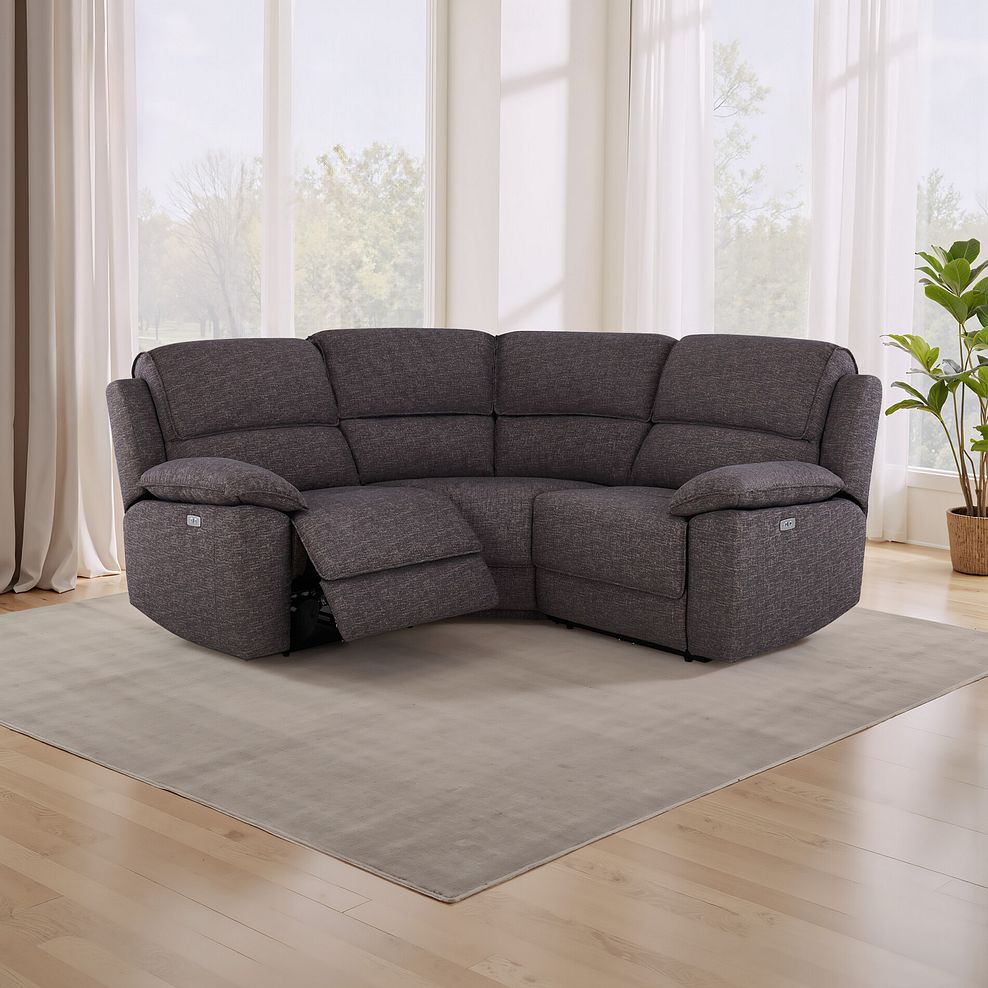 Goodwood Electric Reclining Modular Group 1 in Andaz Charcoal Fabric 1