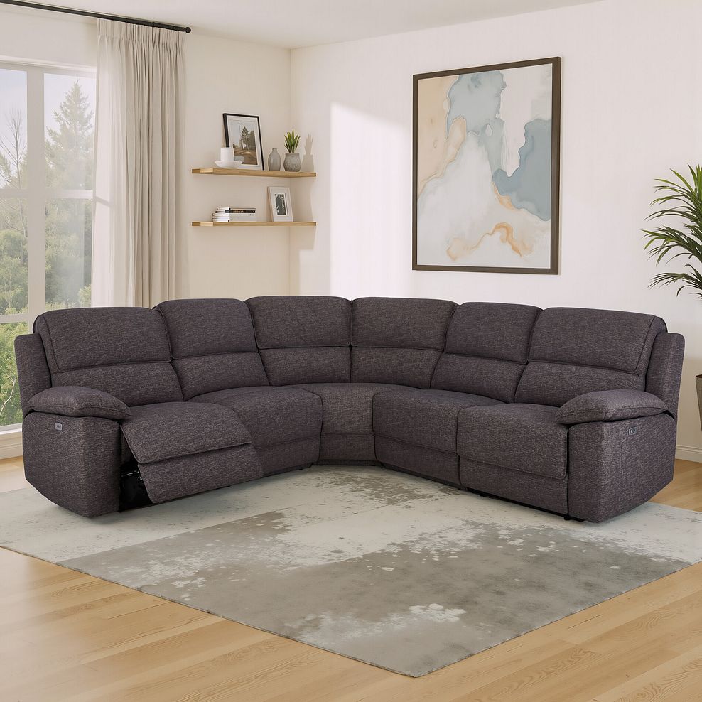 Goodwood Electric Reclining Modular Group 3 - Andaz Charcoal Fabric 1