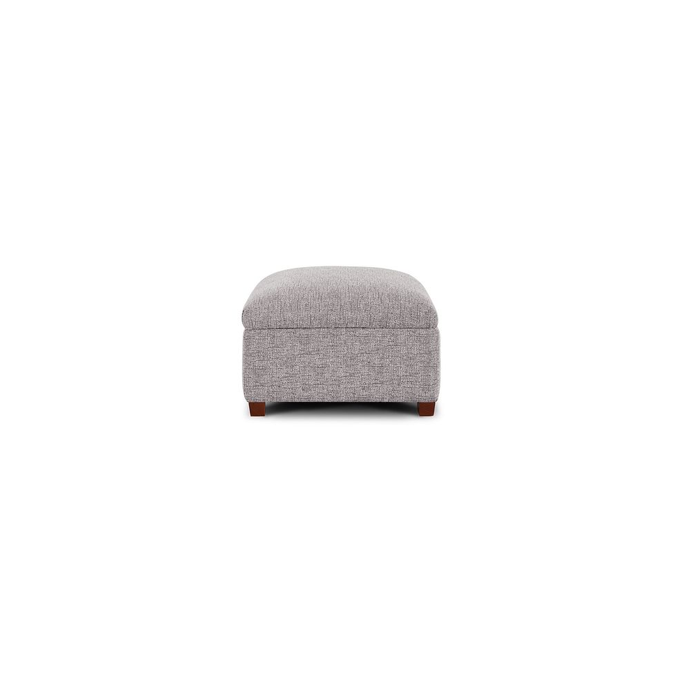 Goodwood Storage Footstool in Andaz Silver Fabric 4
