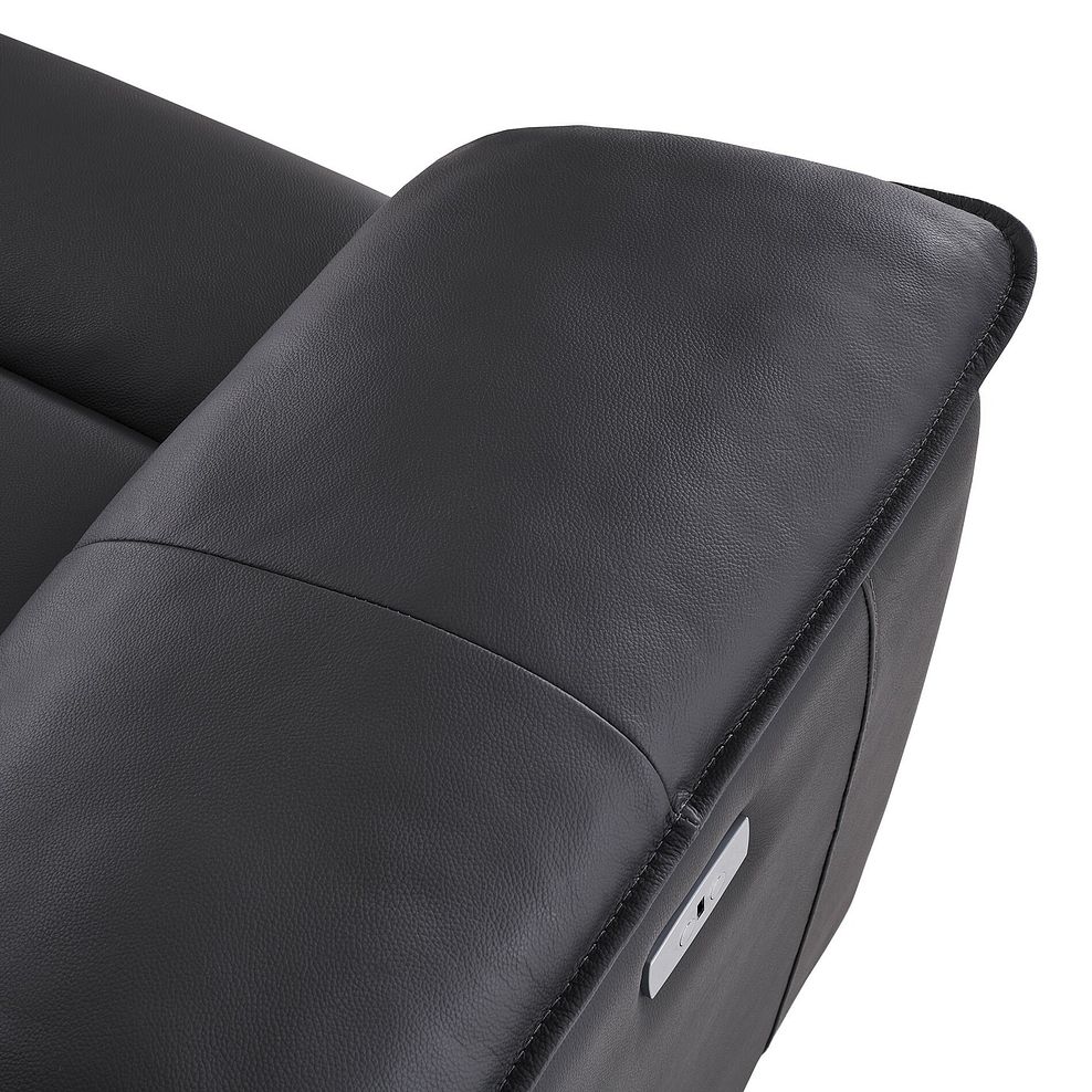 Goodwood Electric Reclining Modular Group 8 in Black Leather 12