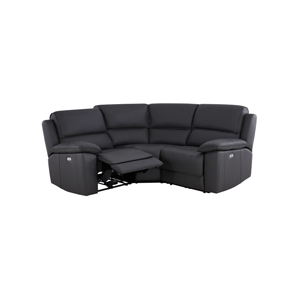 Goodwood Electric Reclining Modular Group 1 in Black Leather 2