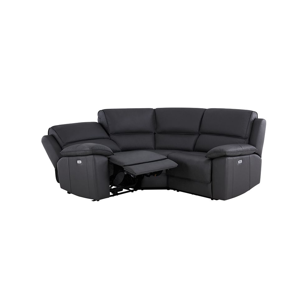 Goodwood Electric Reclining Modular Group 1 in Black Leather 3