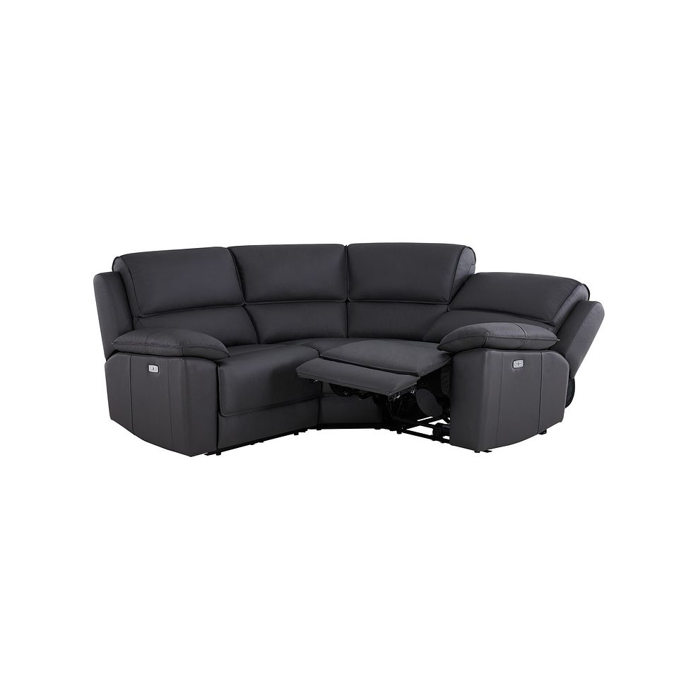 Goodwood Electric Reclining Modular Group 1 in Black Leather 4