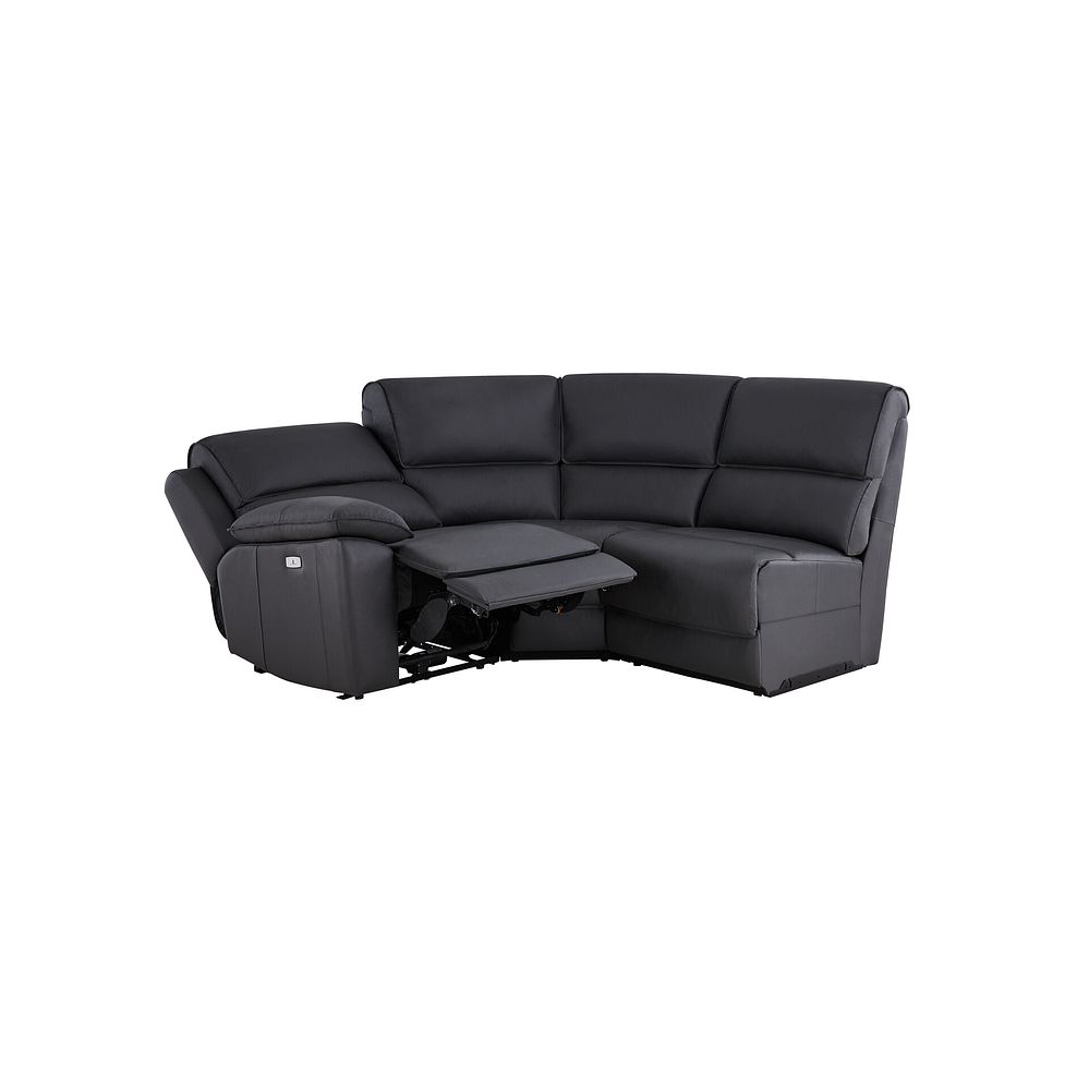Goodwood Electric Reclining Modular Group 6 in Black Leather 3