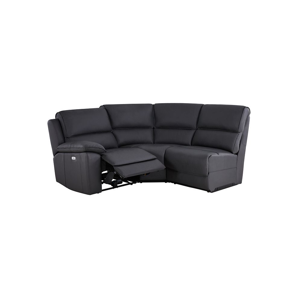 Goodwood Electric Reclining Modular Group 6 in Black Leather 2