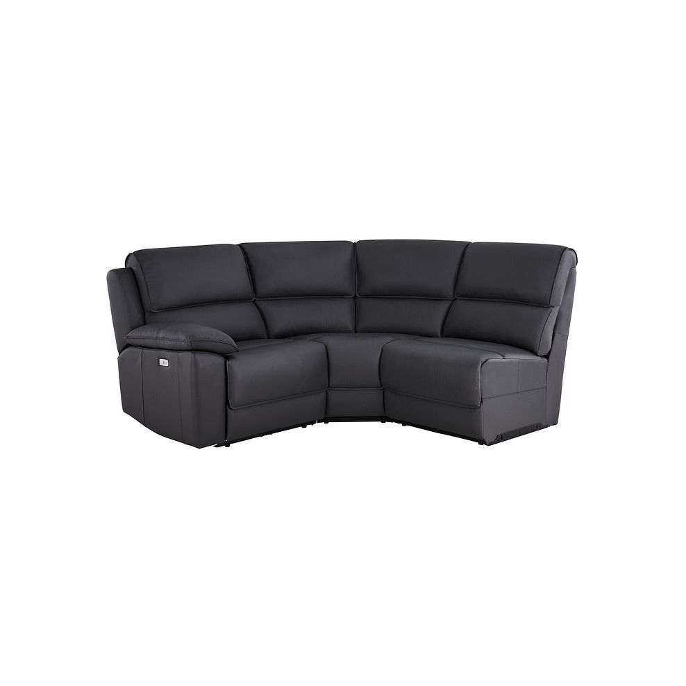 Goodwood Electric Reclining Modular Group 6 in Black Leather 1