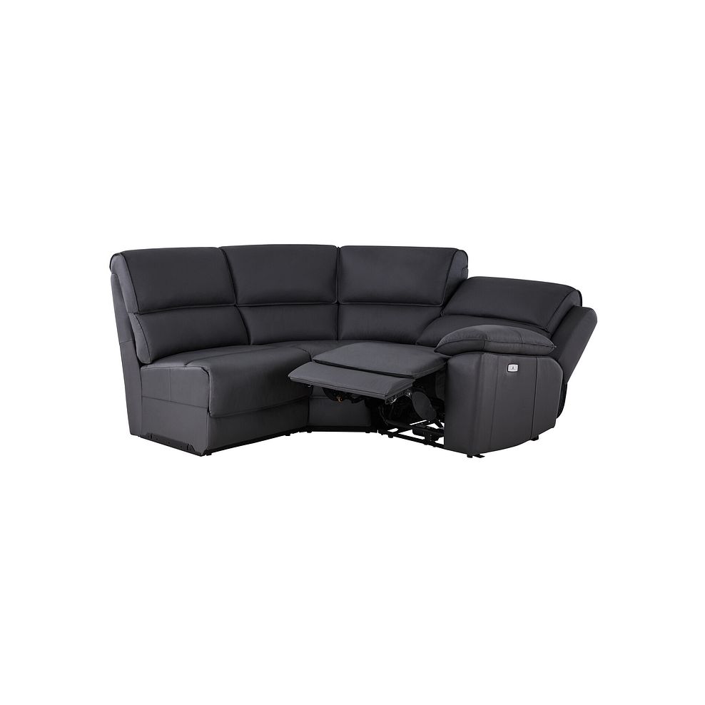 Goodwood Electric Reclining Modular Group 7 in Black Leather 3