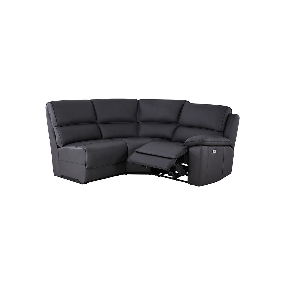 Goodwood Electric Reclining Modular Group 7 in Black Leather 2