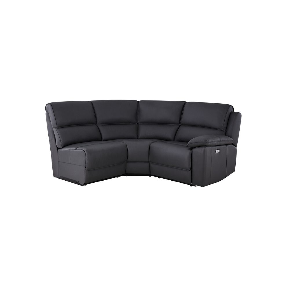 Goodwood Electric Reclining Modular Group 7 in Black Leather 1