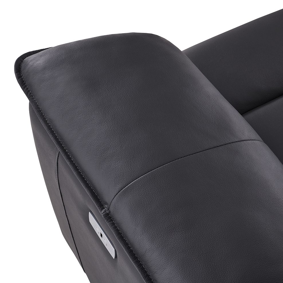 Goodwood Electric Reclining Modular Group 7 in Black Leather 9