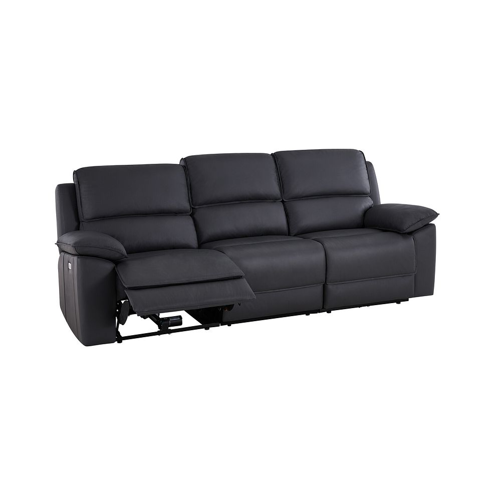 Goodwood Electric Reclining Modular Group 9 in Black Leather 3