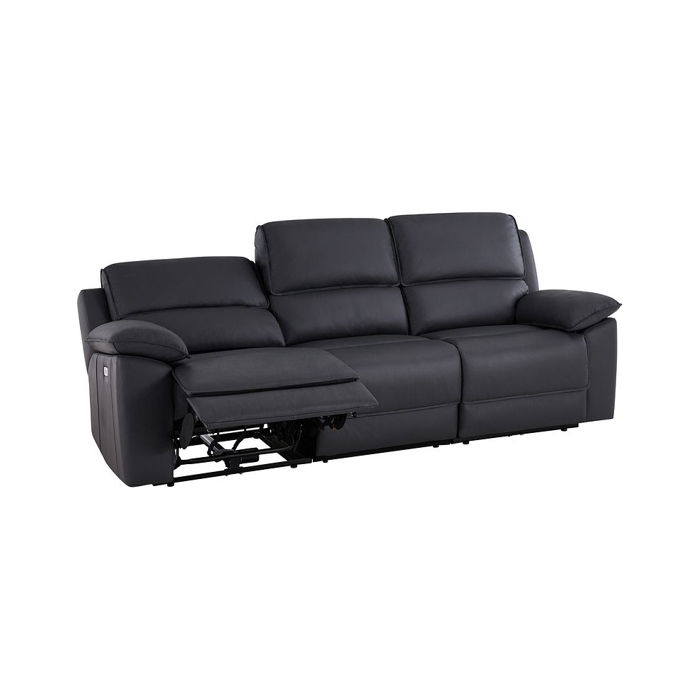 Goodwood Electric Reclining Modular Group 9 in Black Leather 4