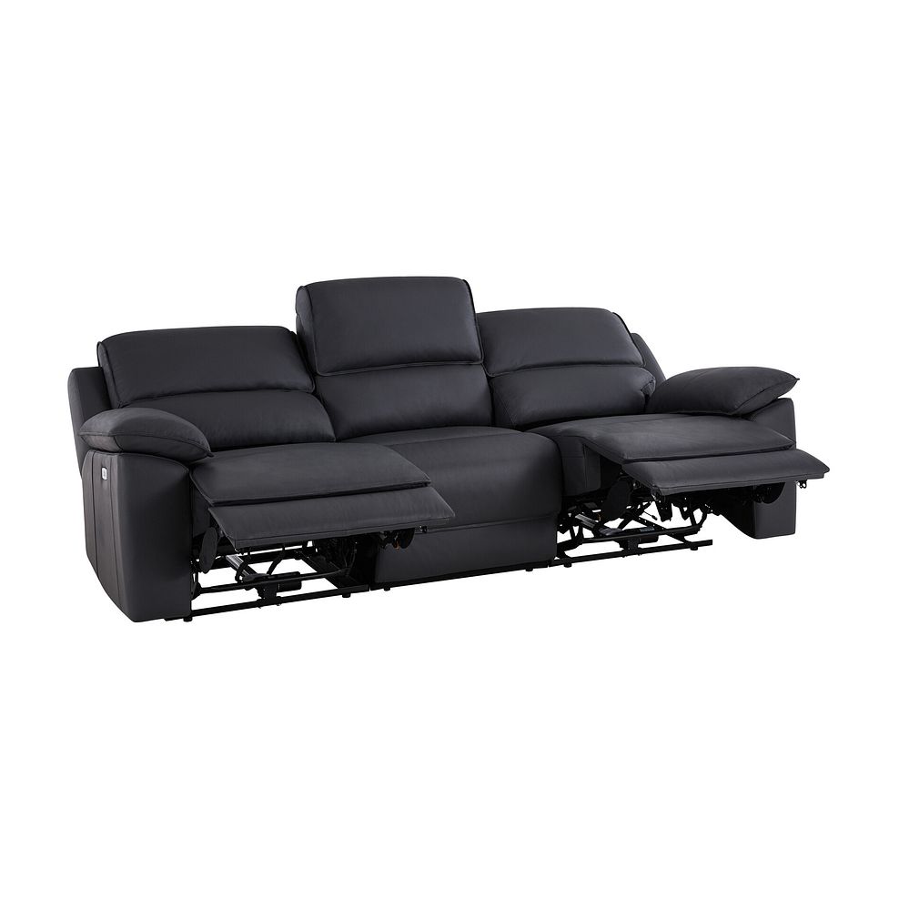 Goodwood Electric Reclining Modular Group 9 in Black Leather 6