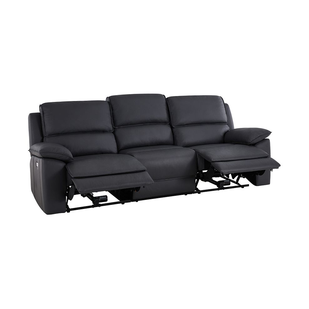 Goodwood Electric Reclining Modular Group 9 in Black Leather 5