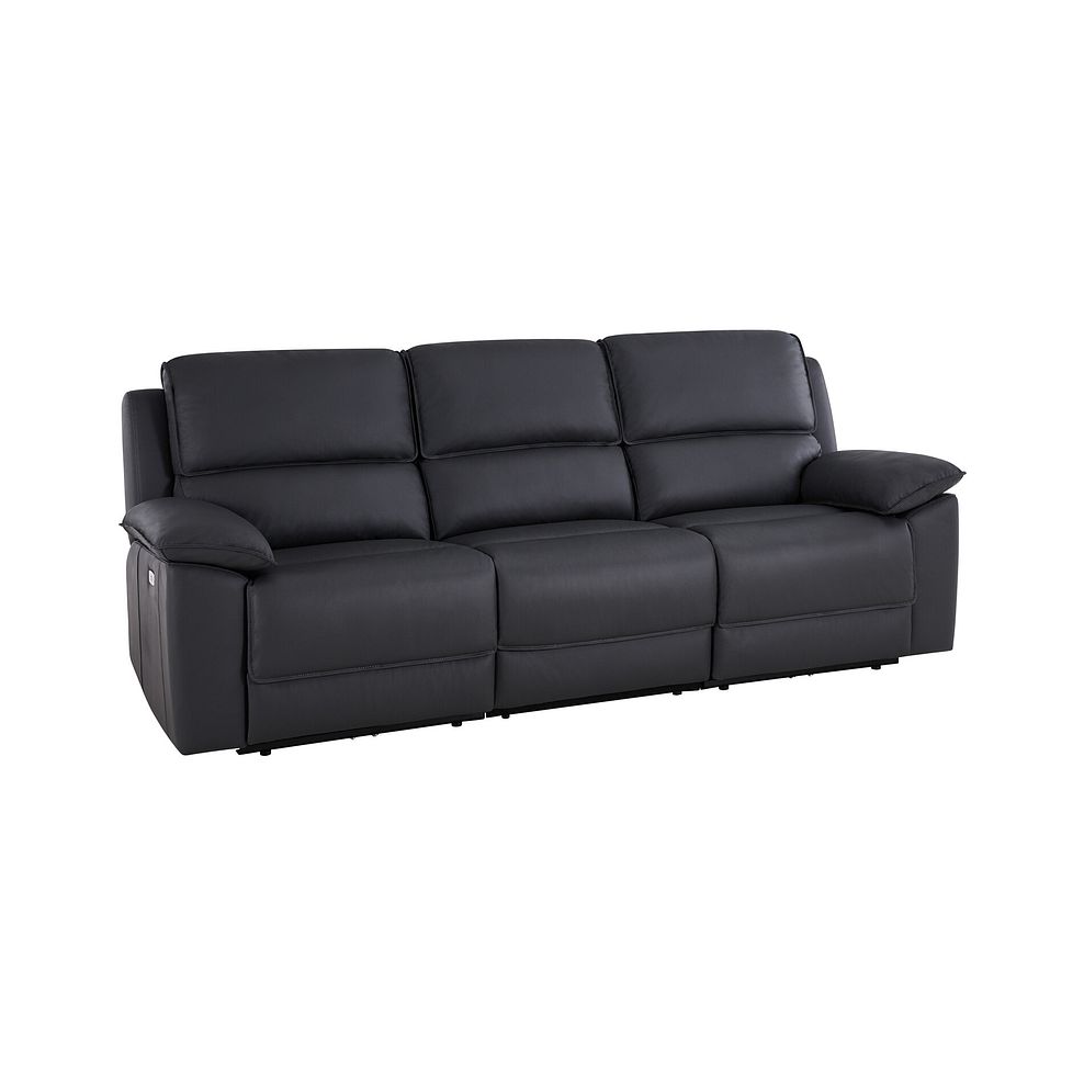 Goodwood Electric Reclining Modular Group 9 in Black Leather 1