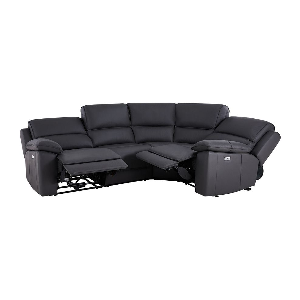 Goodwood Electric Reclining Modular Group 2 in Black Leather 4