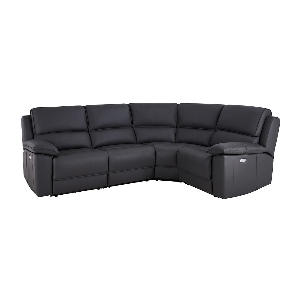 Goodwood Electric Reclining Modular Group 2 in Black Leather 1