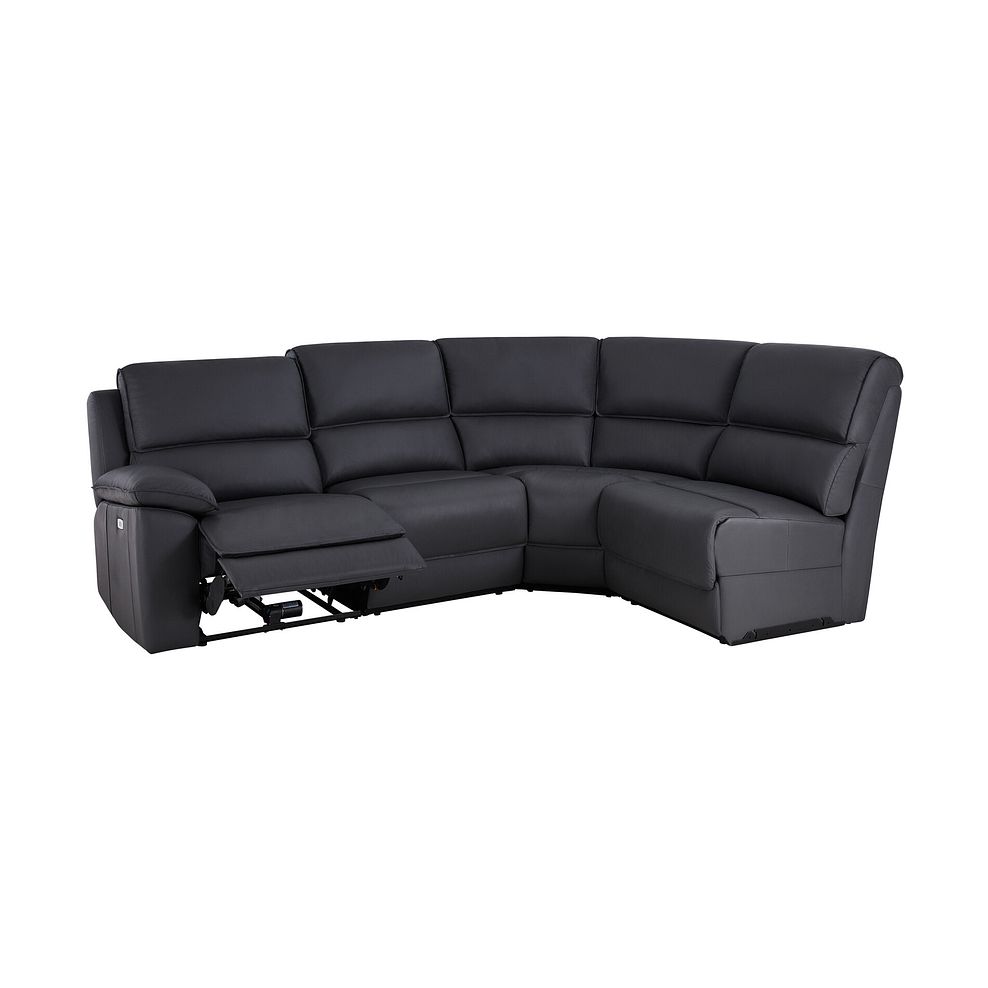 Goodwood Electric Reclining Modular Group 4 in Black Leather 2